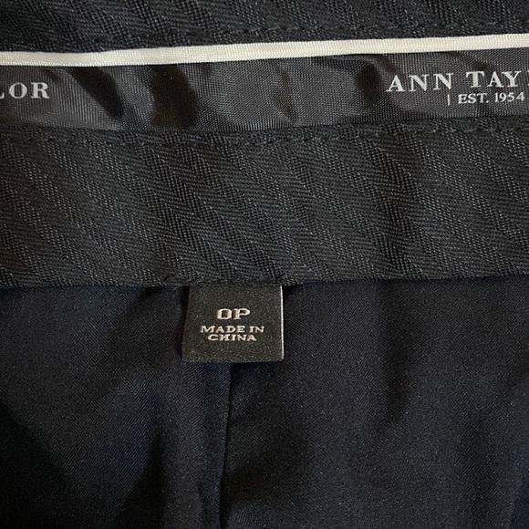 ANN Taylor lightly textured navy trousers wool mix - Picture 5 of 7